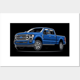 Super Duty F-250 Limited (Blue) Posters and Art